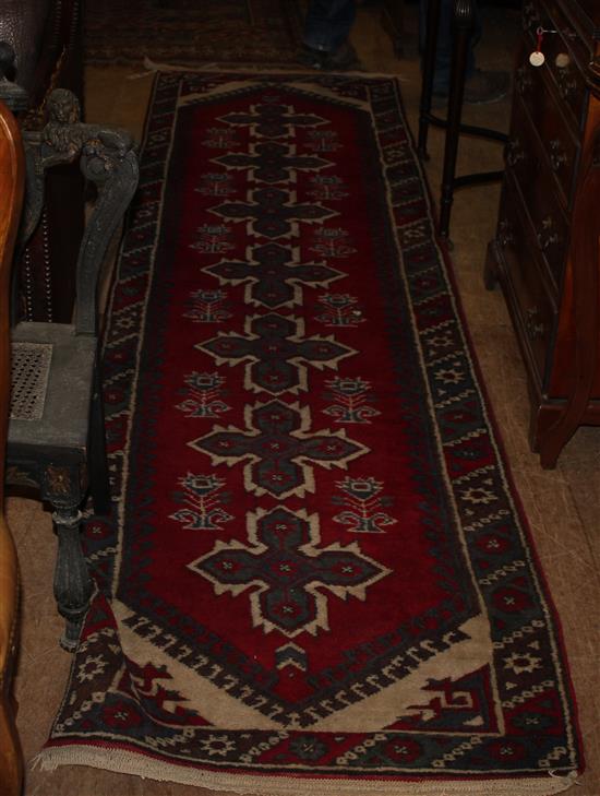 Red & blue runner